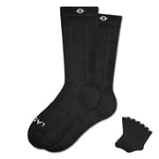 4-Pack Crew Performance Socks Black