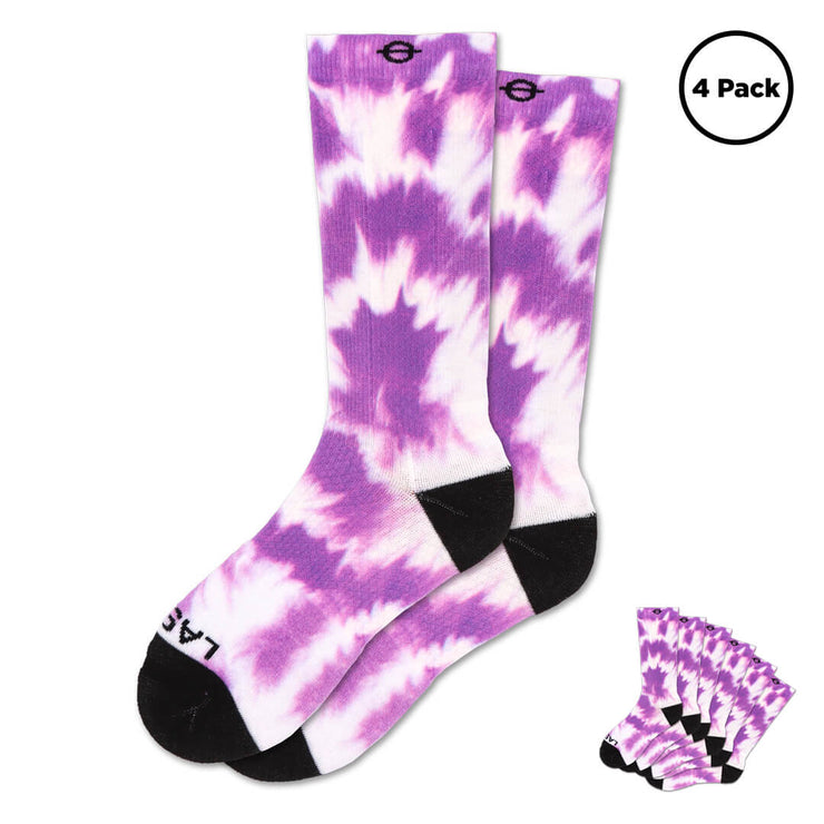 Crew Performance Socks Amethyst Purple 4-Pack