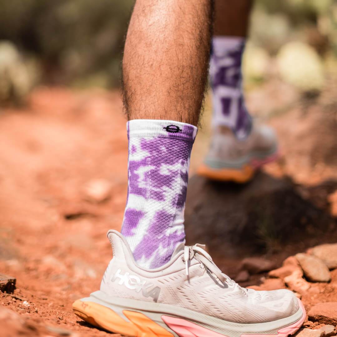 Performance Compression Socks - Amethyst Purple Crew