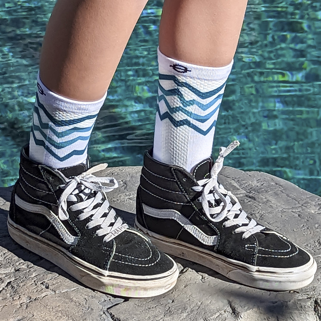 Performance Compression Socks - Zig Zag Crew